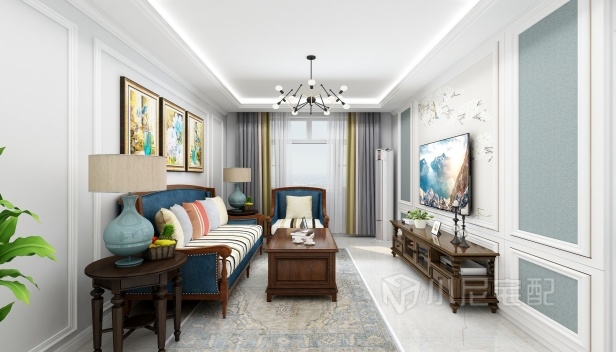 108㎡/三室两厅两卫/混搭