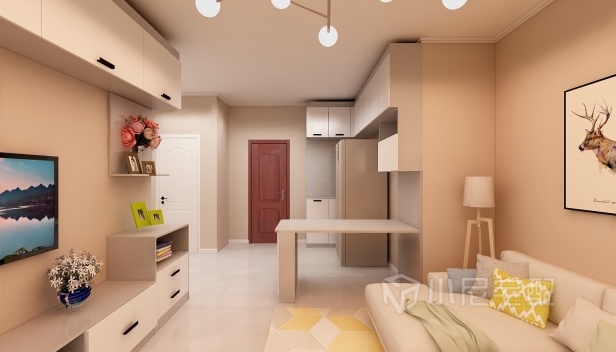 80㎡/两室一厅一卫/现代