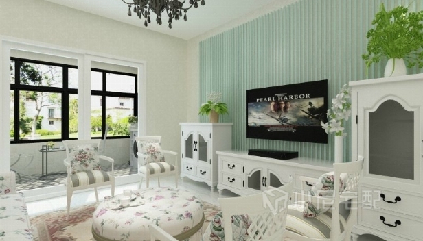 90㎡/两室两厅一卫/田园 90㎡/两室两厅一卫/田园