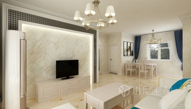 85㎡/两室一厅一卫/欧式