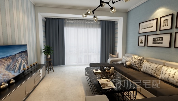 90㎡/两室两厅一卫/地中海 90㎡/两室两厅一卫/地中海