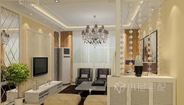 107㎡/三室两厅一卫/混搭