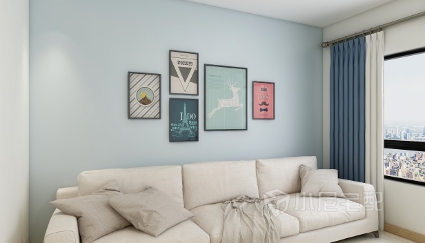 62.59㎡/两室一厅一卫/现代