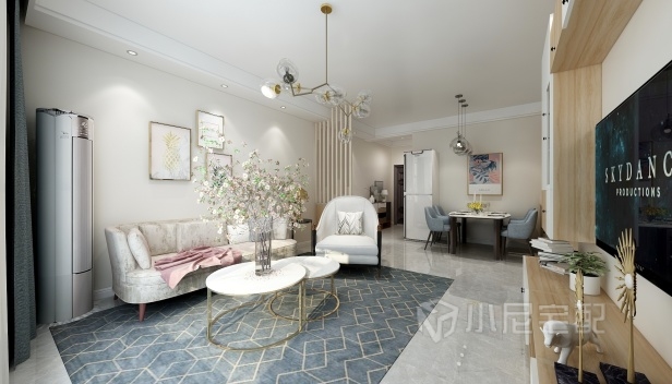 105㎡/两室两厅一卫/现代