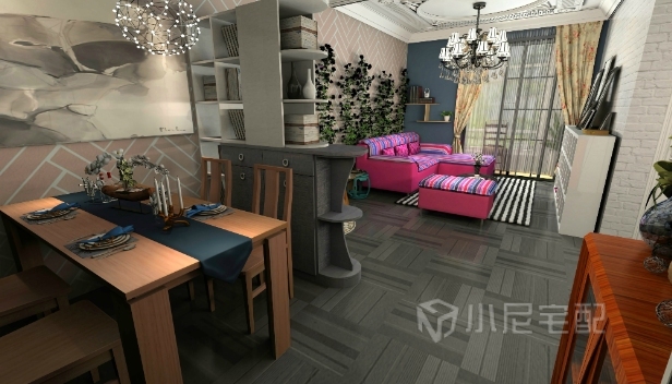 69.07㎡/两室两厅一卫/混搭 69.07㎡/两室两厅一卫/混搭