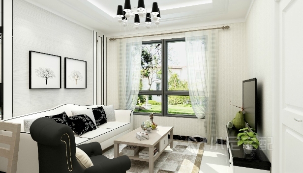 80㎡/两室一厅一卫/现代 80㎡/两室一厅一卫/现代