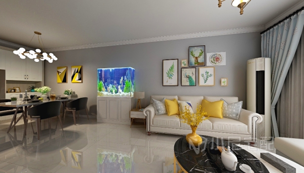 129㎡/三室两厅一卫/现代