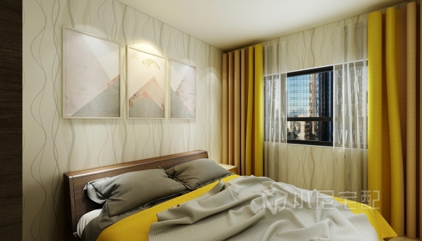 116㎡/三室一厅一卫/现代