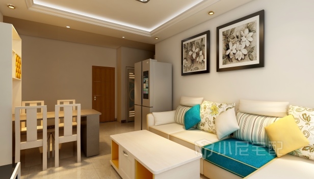 90㎡/两室两厅一卫/现代