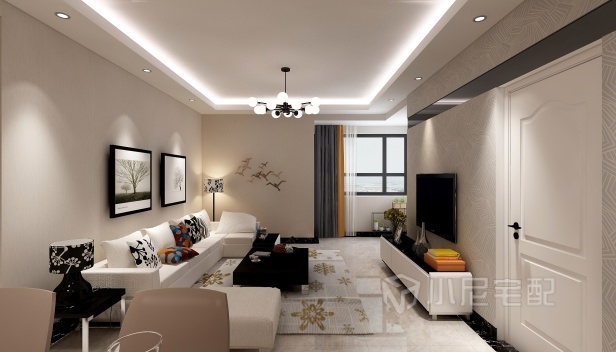 120㎡/三室一厅一卫/现代