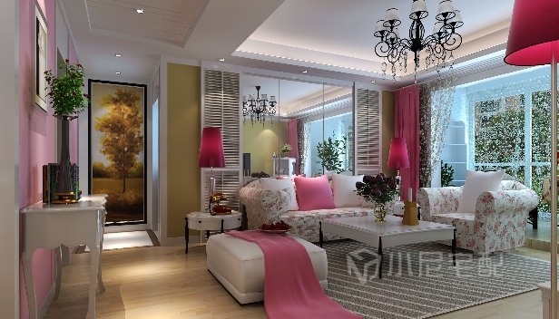 95㎡/两室两厅一卫/田园 95㎡/两室两厅一卫/田园