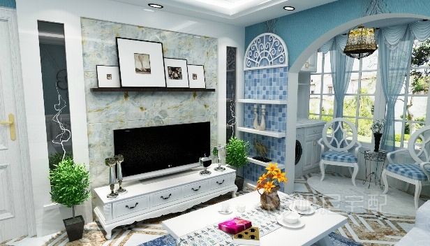 90㎡/两室两厅一卫/地中海 90㎡/两室两厅一卫/地中海