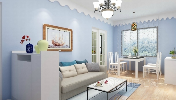88㎡/两室两厅一卫/地中海 88㎡/两室两厅一卫/地中海